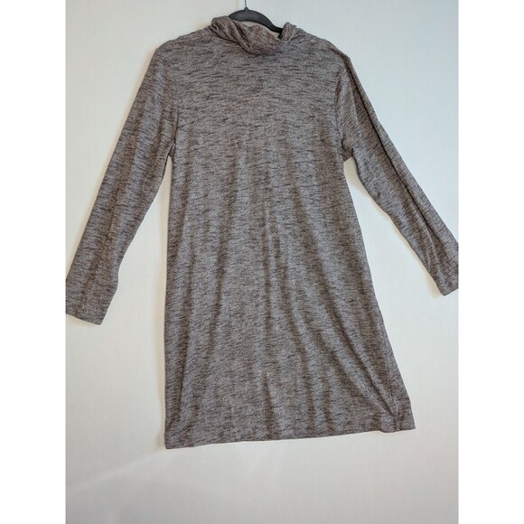 J Jill Pure Jill Dress Medium Sweater Dress Tall Cowl Neck Comfort Purple Gray - Picture 6 of 9